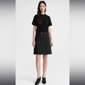 Toteme Trench Skirt, 40, Black